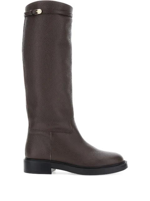 Pollini buckle-detail leather boots