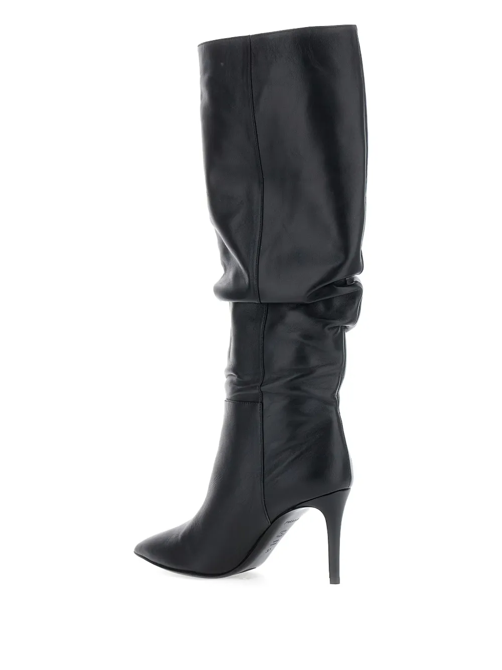 Pollini slouchy stiletto boots Black