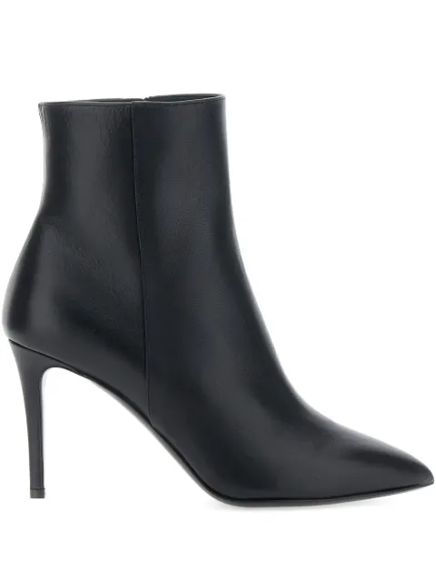 Pollini pointed-toe zip boots