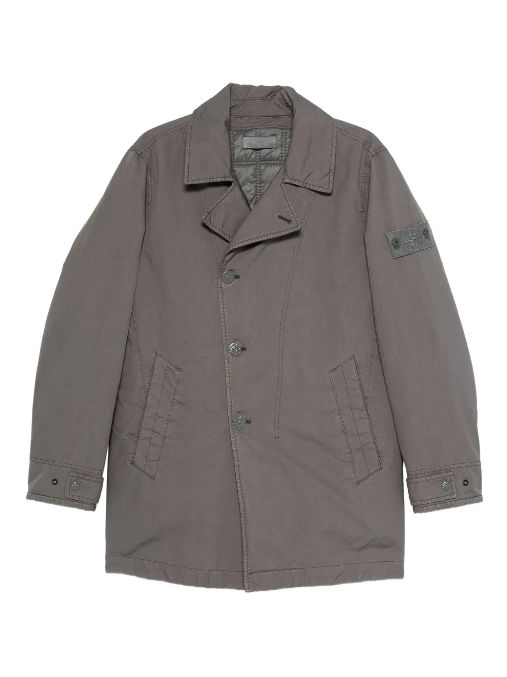 Stone Island コンパスパッチ コート - グレー Stone Island コンパスパッチ コート - グレー
