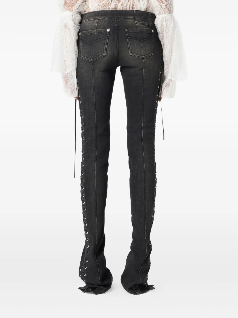 Blumarine Jeans met veters Grijs