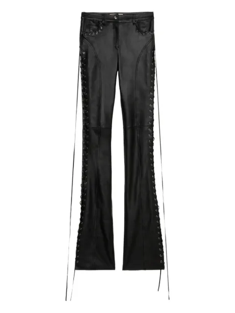 Blumarine lace-up trousers