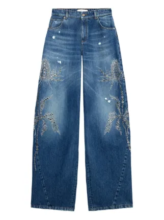Blumarine Embellished Jeans | Blue | FARFETCH