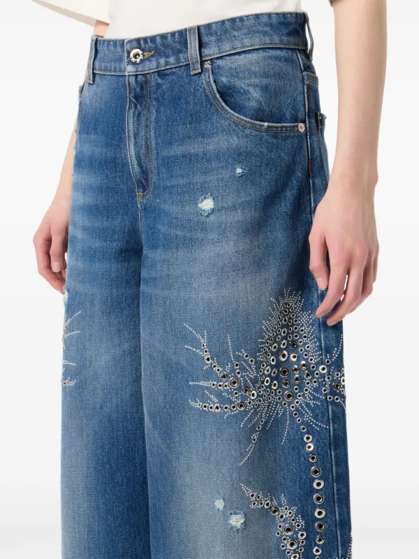 Blumarine Embellished Jeans | Blue | FARFETCH