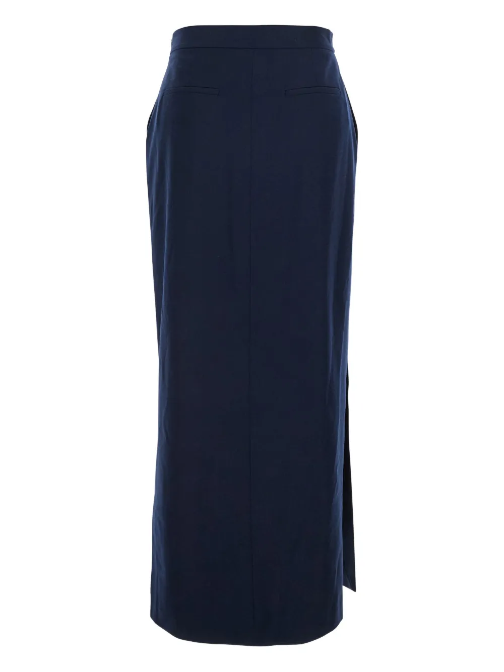 Antonelli Timballo Blue Skirt With Side Closure In Wool Woman In Blue