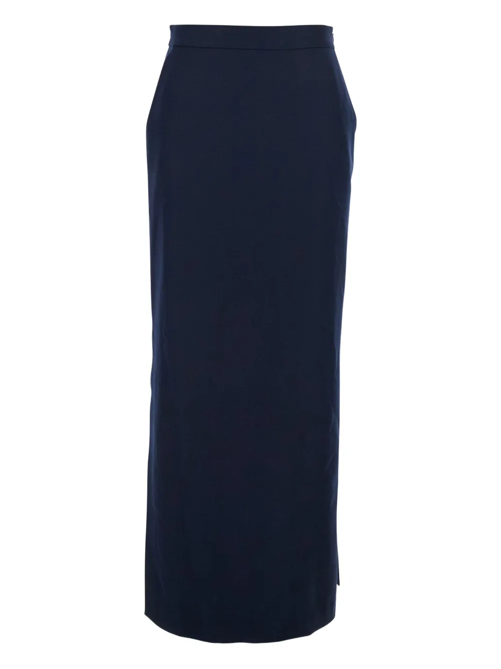 Antonelli Timballo Blue Skirt With Side Closure In Wool Woman In Blue
