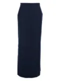 Antonelli high-waisted side-split midi skirt - Blue