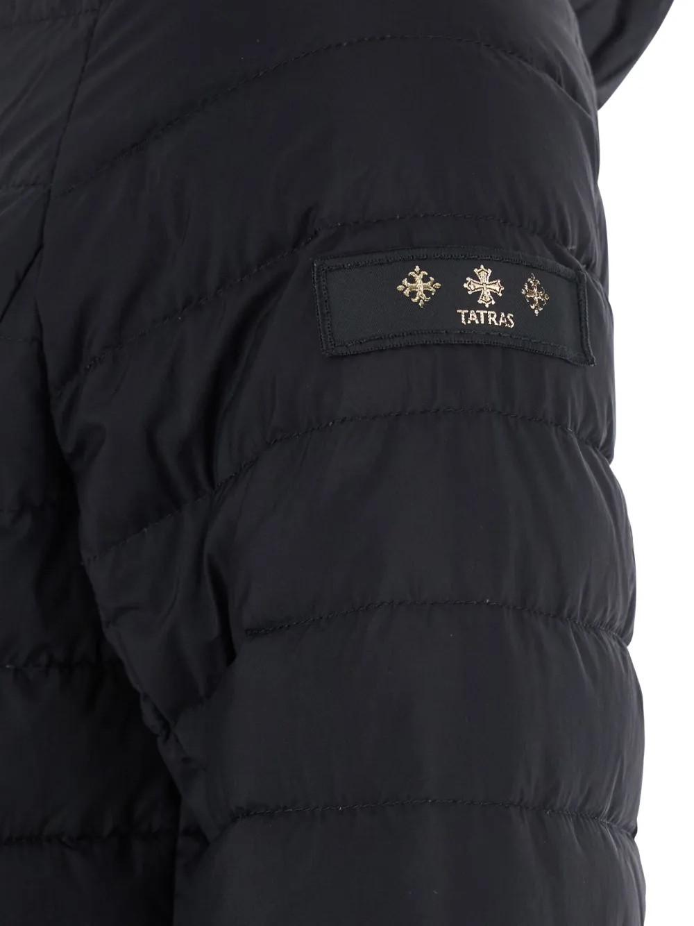 Tatras Black Down Jacket With Drawstring Hood In Tech Fabric Woman In Black