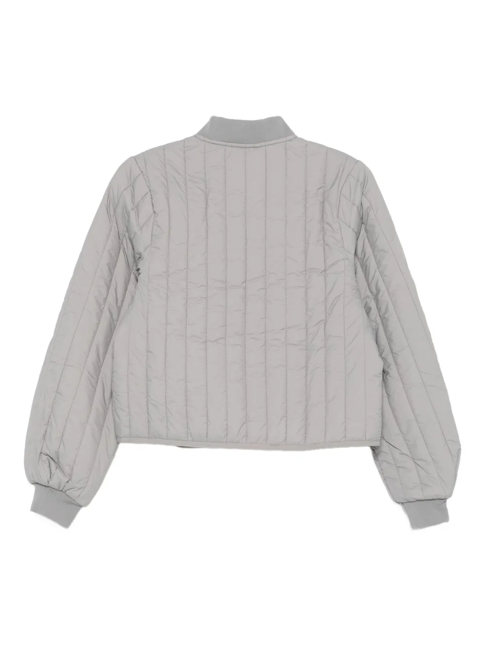 Rains Banja Liner Quilted Bomber Jacket In Gray
