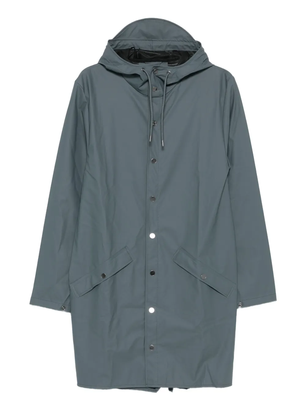 Rains snap-button hooded raincoat | Blue | Image 1