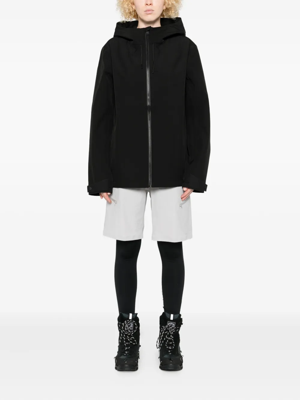 Rains Jas met capuchon Zwart