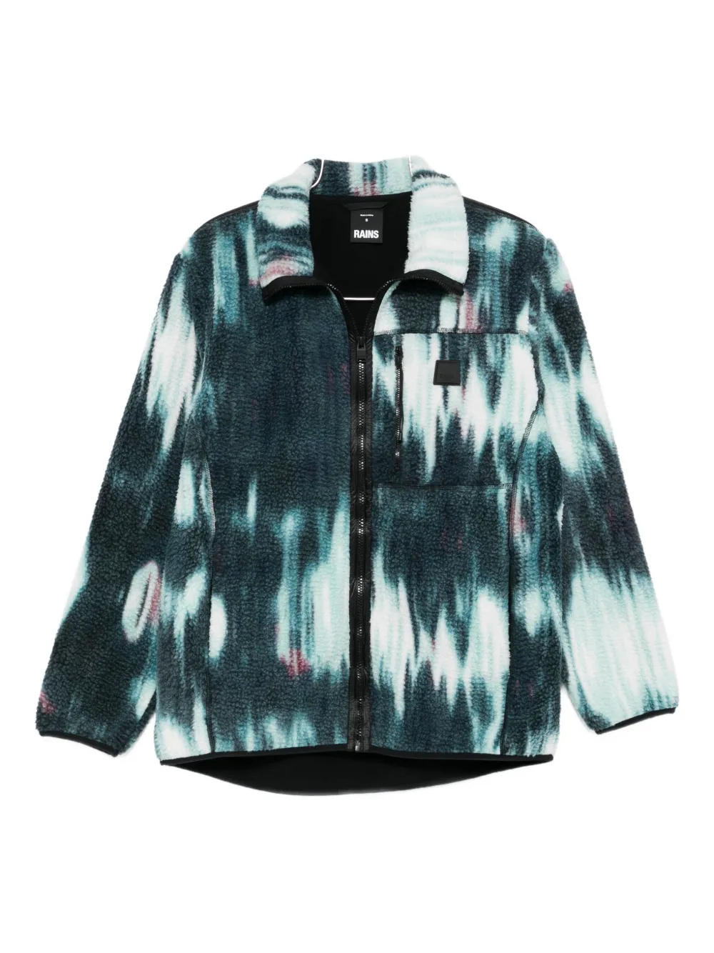 Rains Giacca con fantasia tie dye - Blu