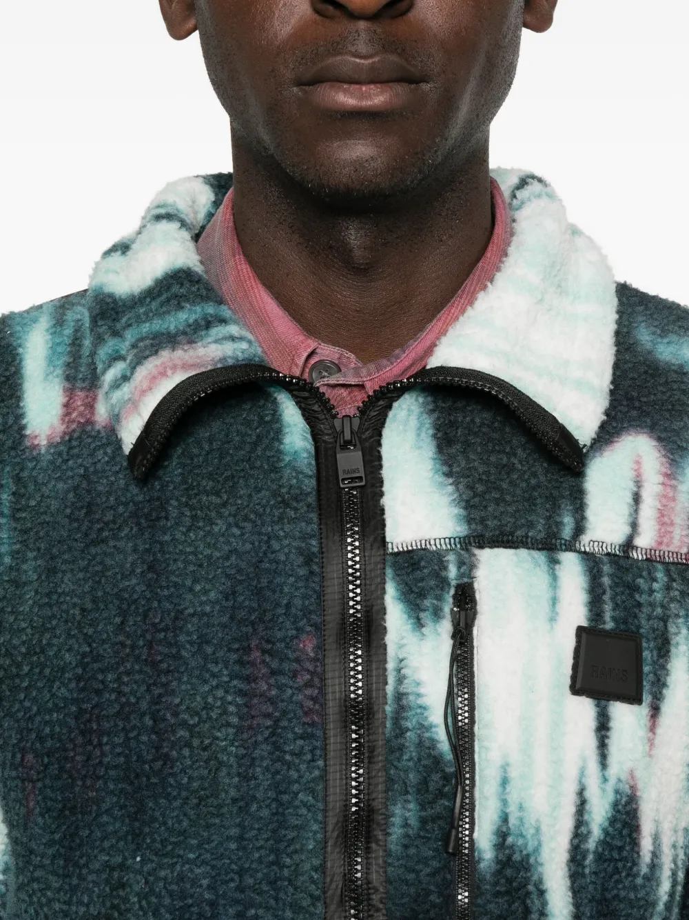 Rains Tie-dye Jacket In Blue