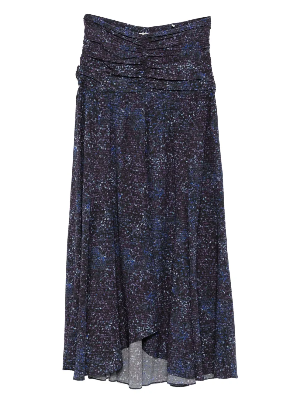 ISABEL MARANT Syana gathered-print skirt | Blue | Image 1