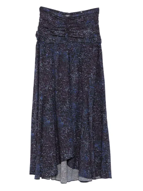 ISABEL MARANT Syana gathered-print skirt