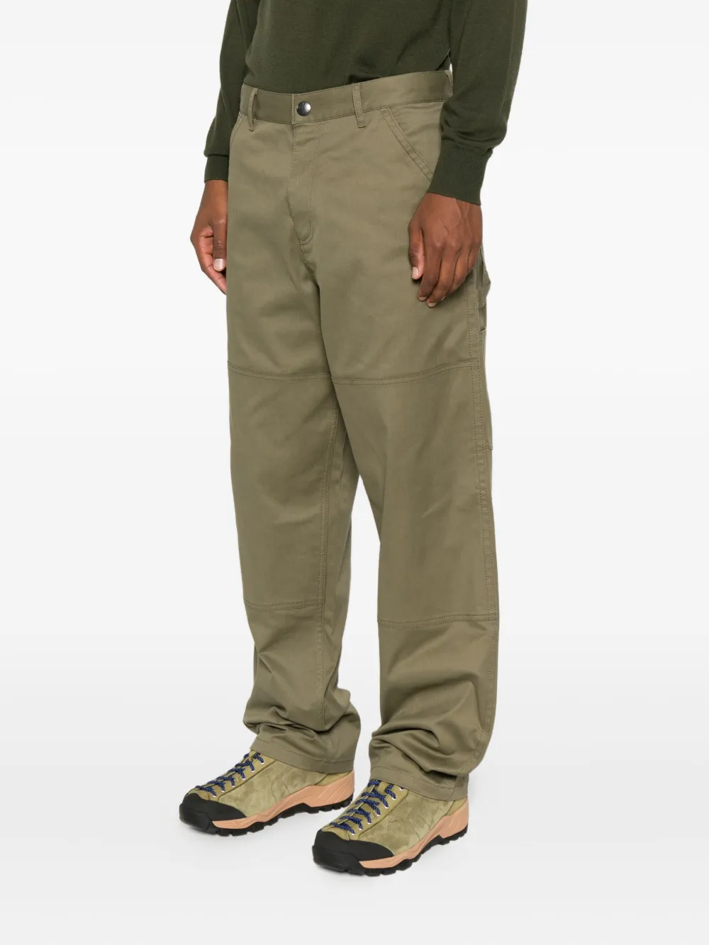 Moncler Panelled Pocket Trousers In Gray