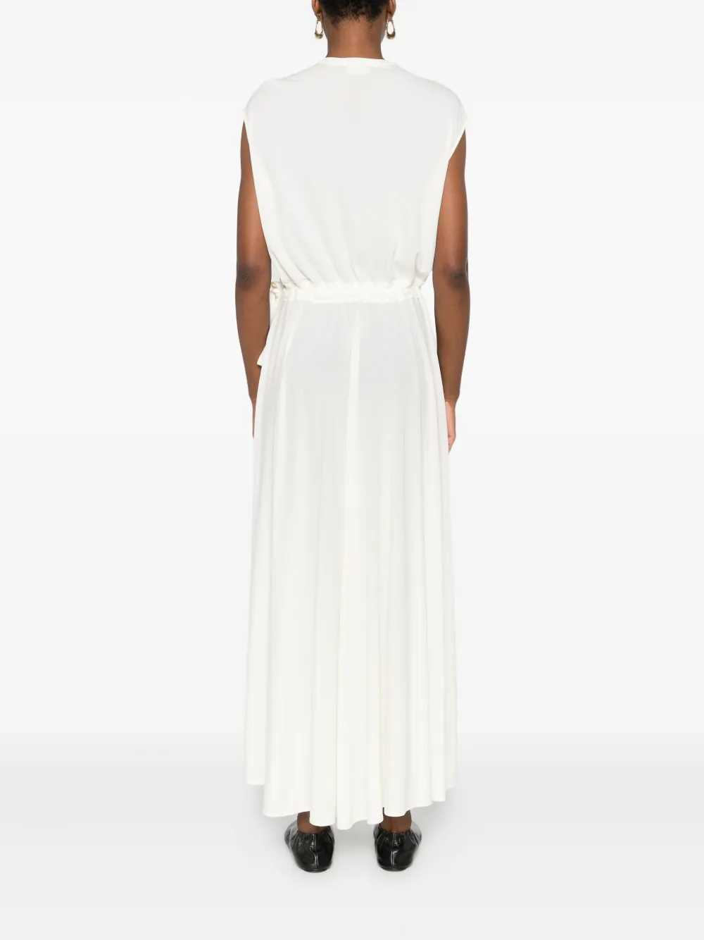 Fabiana Filippi Mouwloze maxi-jurk Beige