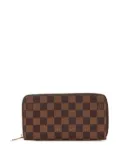 Louis Vuitton Pre-Owned 2015 Damier Ebene Zippy Wallet long wallets - Brown