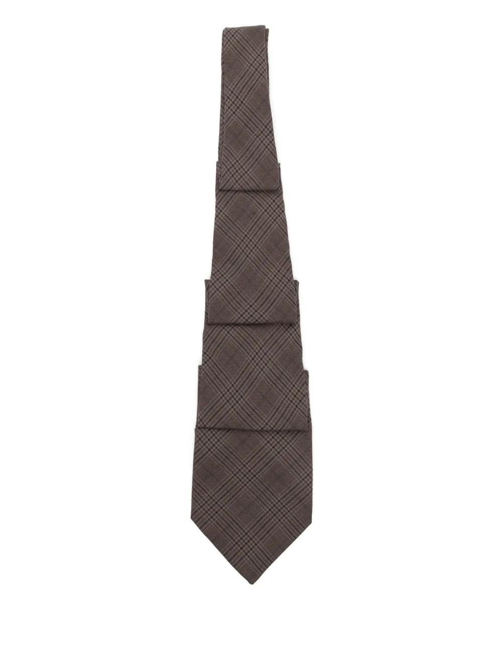 OUR LEGACY stripe-printed tie | Brown | Image 1