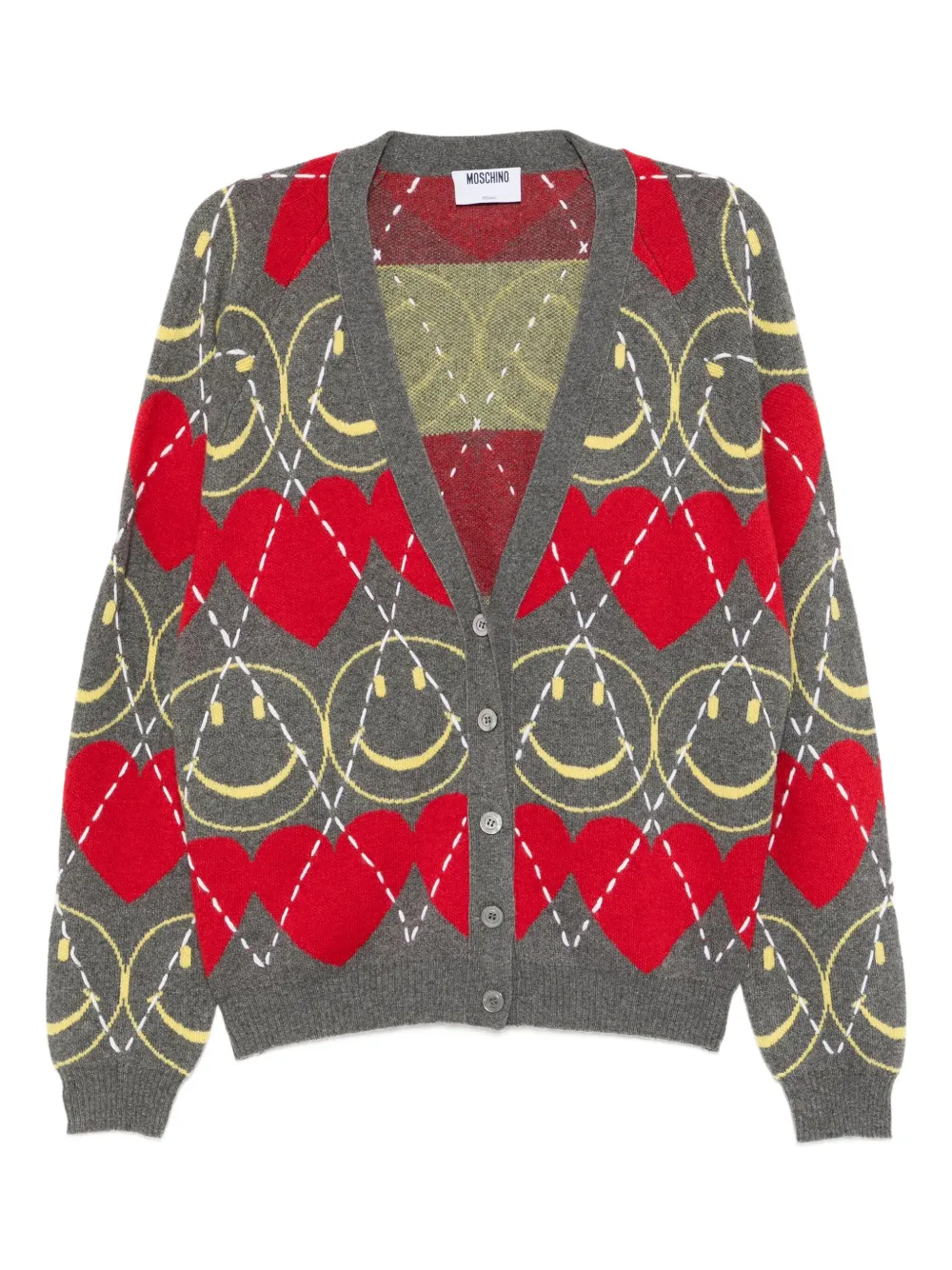 Moschino Smiley® cardigan | Grey | Image 1