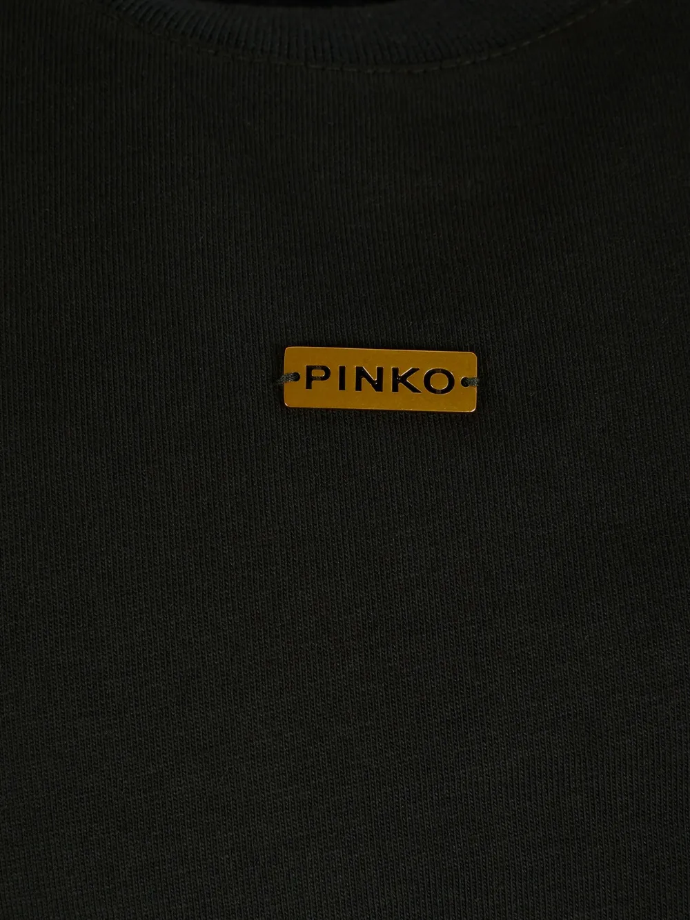 Pinko Kids Katoenen sweater met veters Zwart