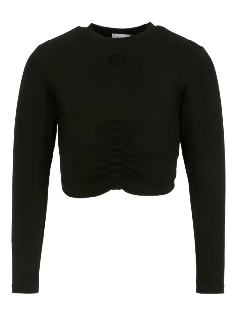 Pinko Kids long-sleeve ruched T-shirt
