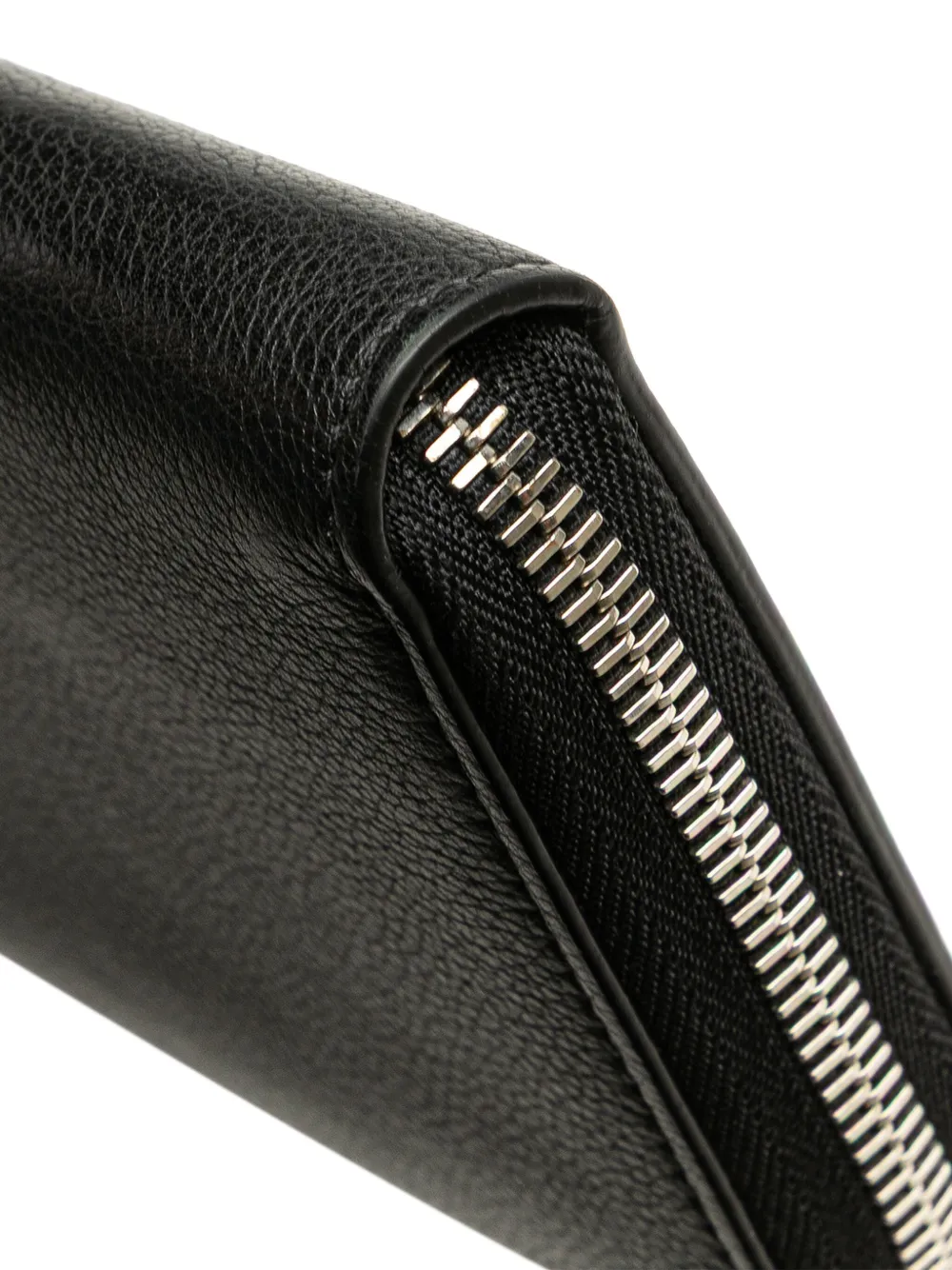 Pre-owned Louis Vuitton 2021-2025 Leather Lockme Zippy Wallet Long Wallets In Black