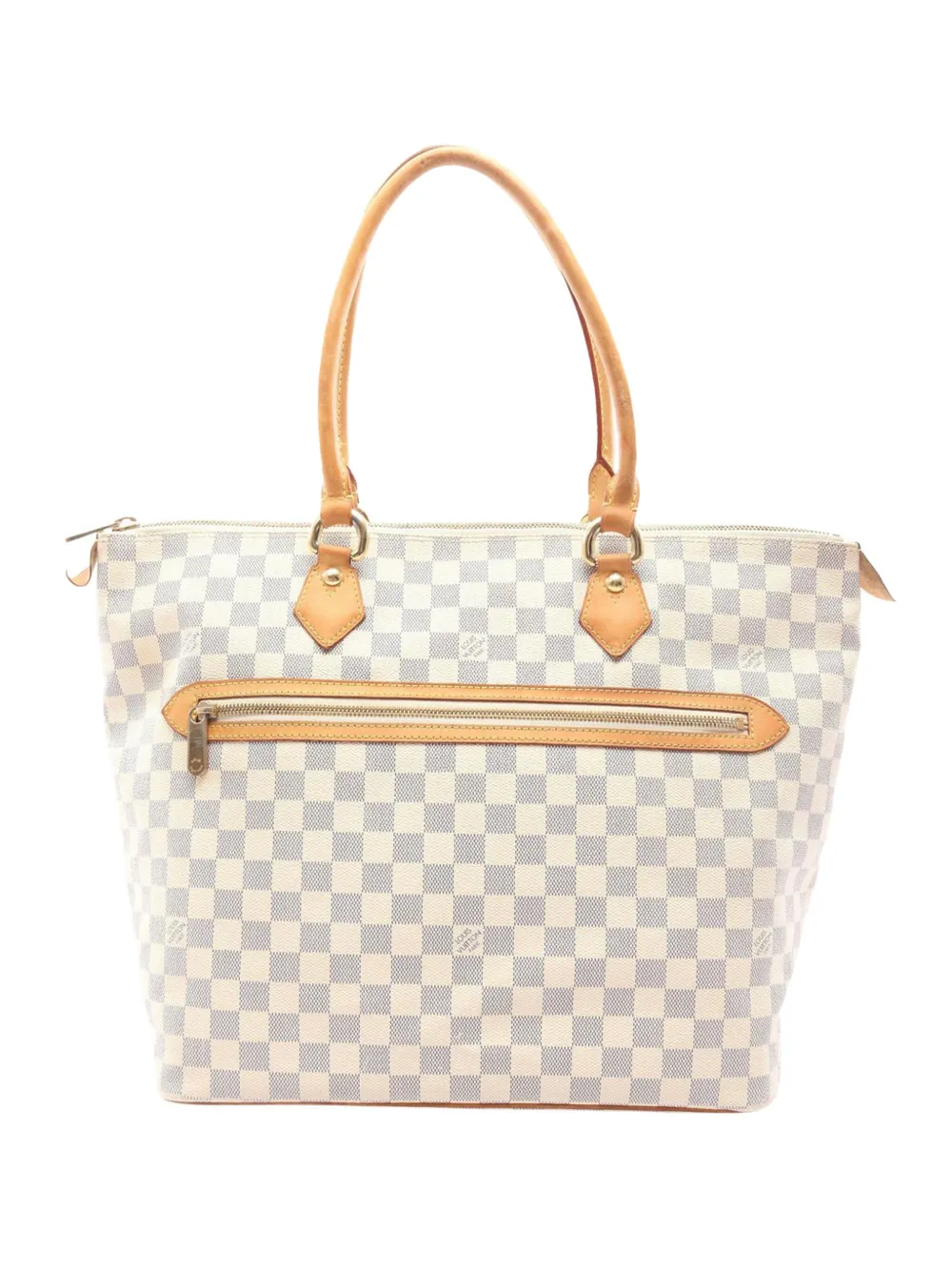 Louis Vuitton Pre-Owned 2008 Damier Azur Saleya GM handbag - ホワイト Louis Vuitton Pre-Owned 2008 Damier Azur Saleya GM handbag - ホワイト