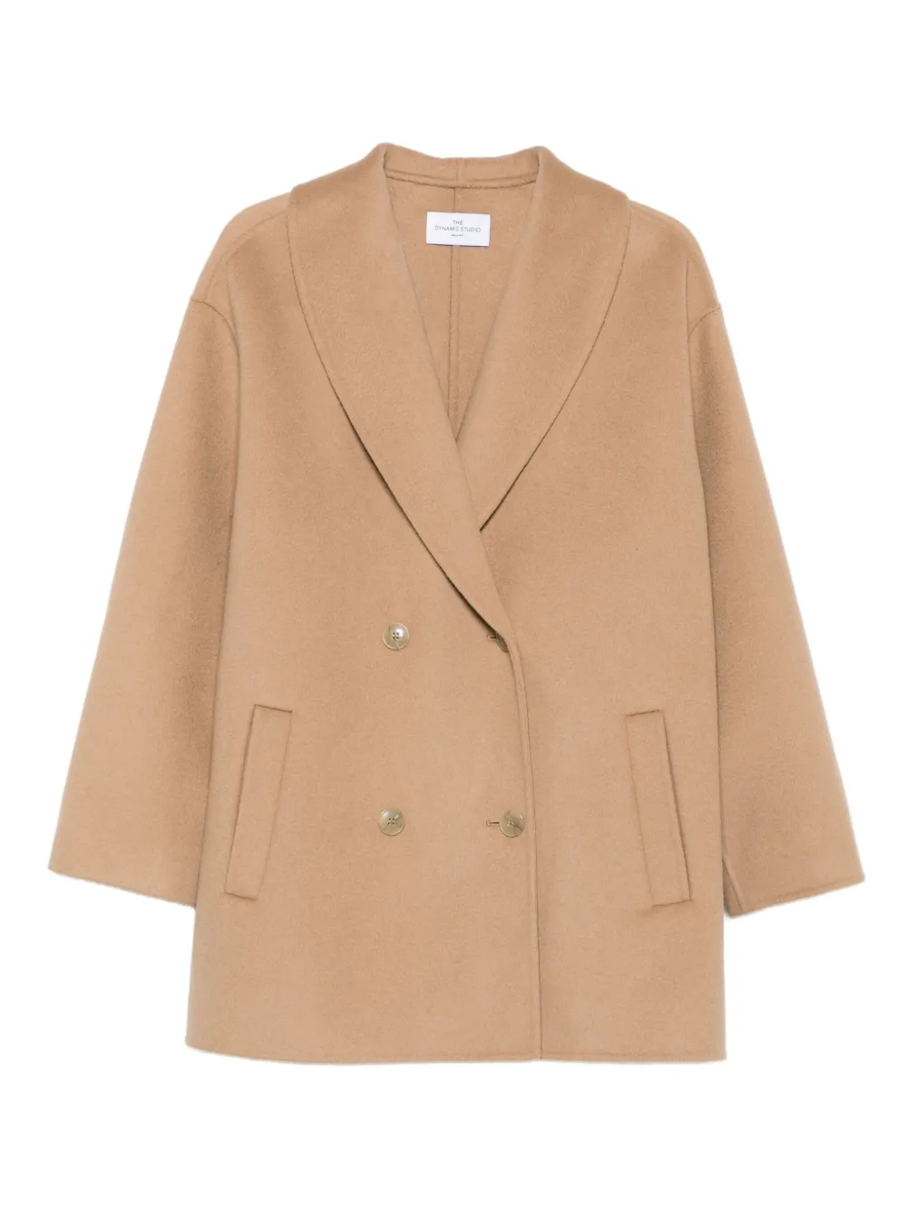 THE DYNAMIS STUDIO double-breasted wool coat | Brown | Image 1