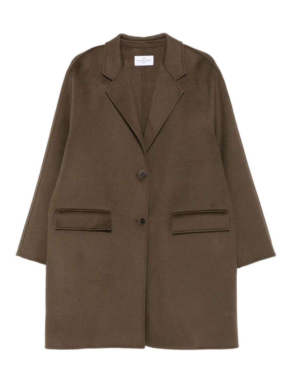 THE DYNAMIS STUDIO long-sleeves patch-pocket coat | Brown | Image 1