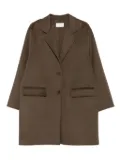 THE DYNAMIS STUDIO long-sleeves patch-pocket coat - Brown