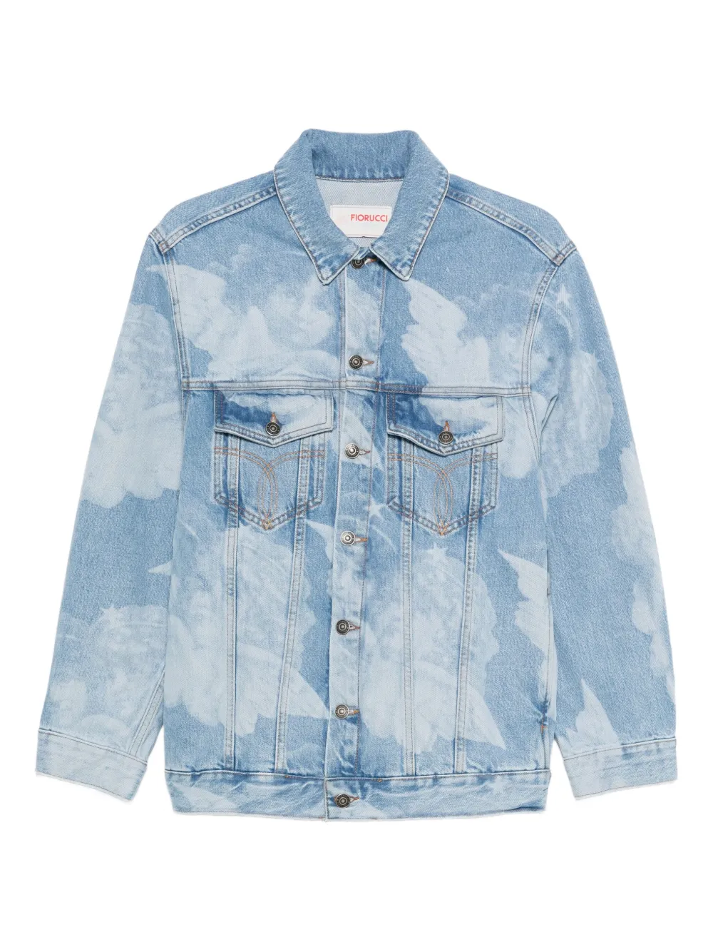 Fiorucci cloud-print denim jacket | Blue | Image 1
