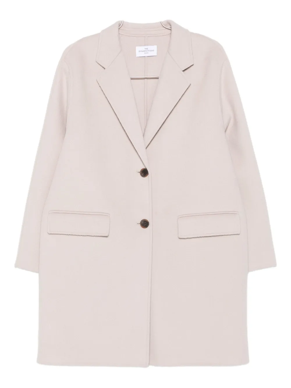 The Dynamis Studio Button-fastening Patch-pocket Coat In Pattern