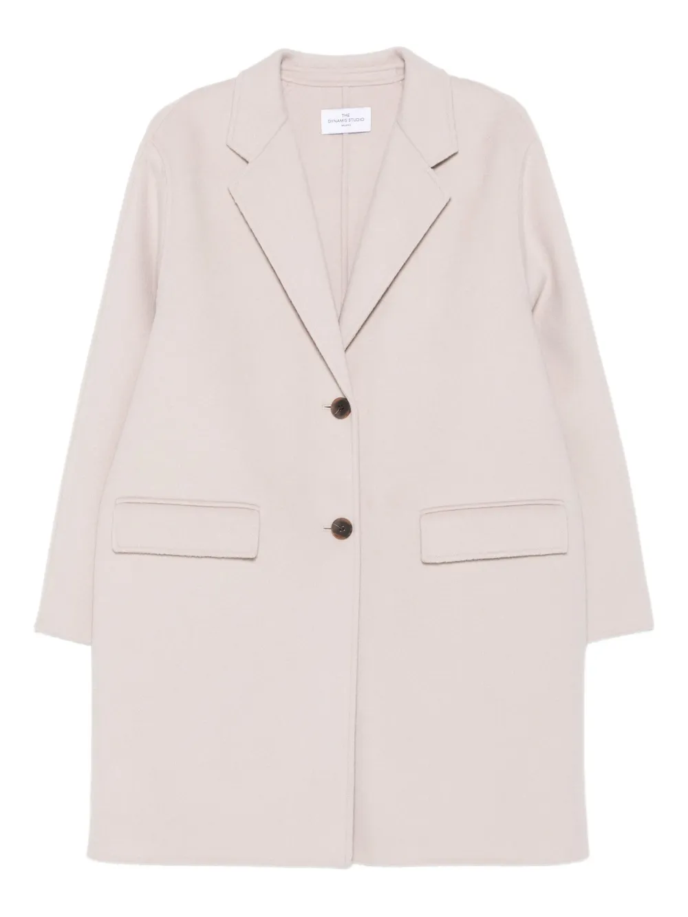THE DYNAMIS STUDIO button-fastening patch-pocket coat | Pink | Image 1