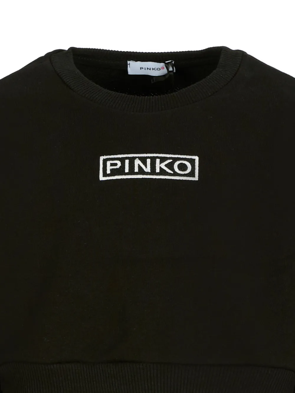 Pinko Kids Sweater met geborduurd logo Zwart