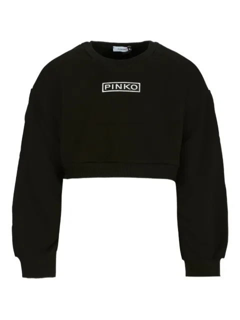 Pinko Kids logo-embroidery sweatshirt