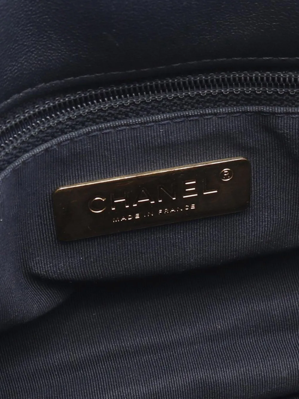 Pre-owned Chanel 2021 Medium Lambskin Stitched 19 Flap Satchel In Blue