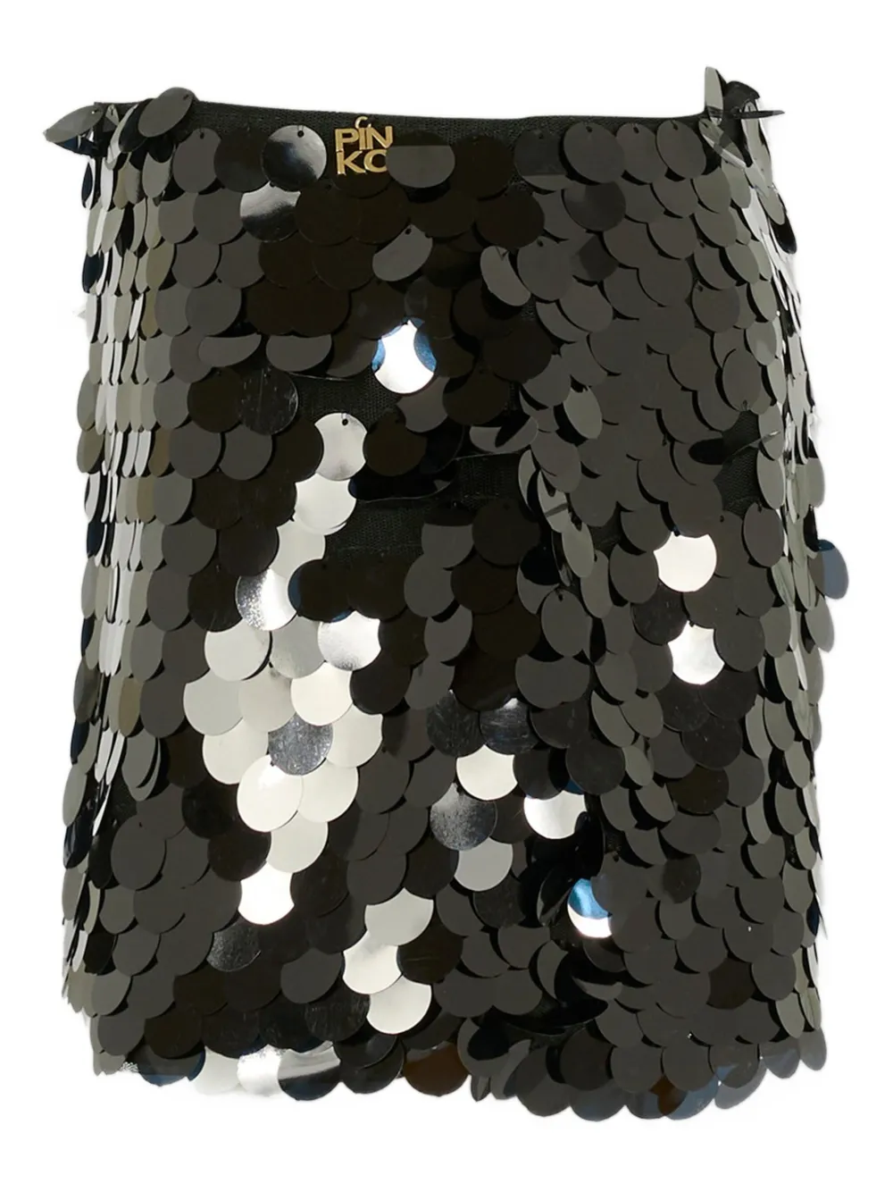 Pinko Sequin Embellished Skirt In Black