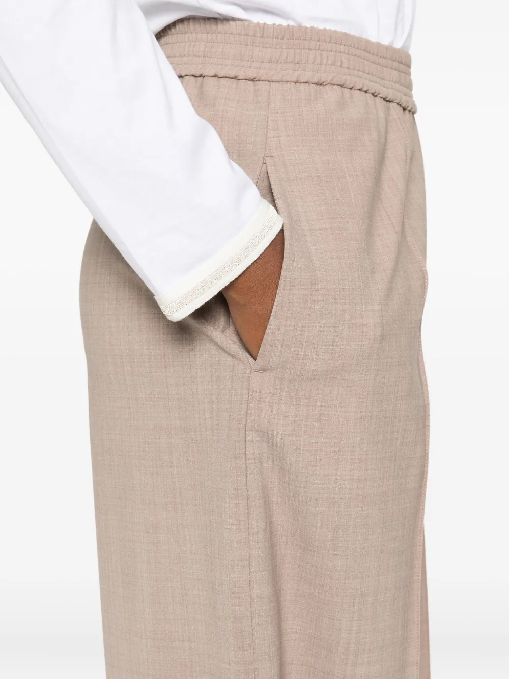 Fabiana Filippi Elastic-waist Trousers In Neutral