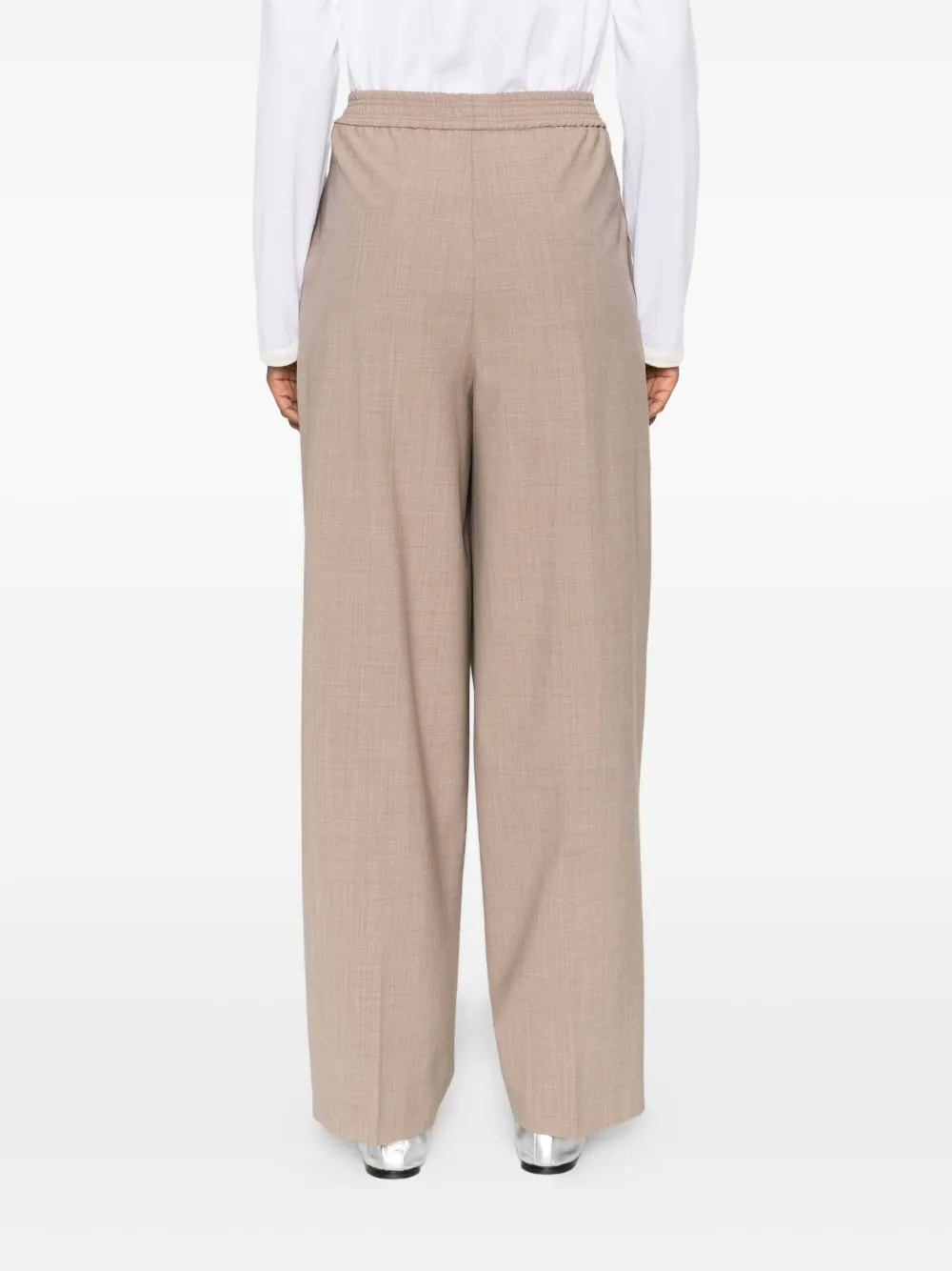 Fabiana Filippi Elastic-waist Trousers In Neutral
