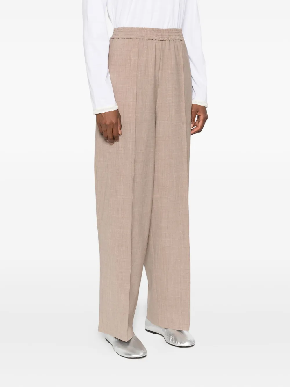 Fabiana Filippi Elastic-waist Trousers In Neutral