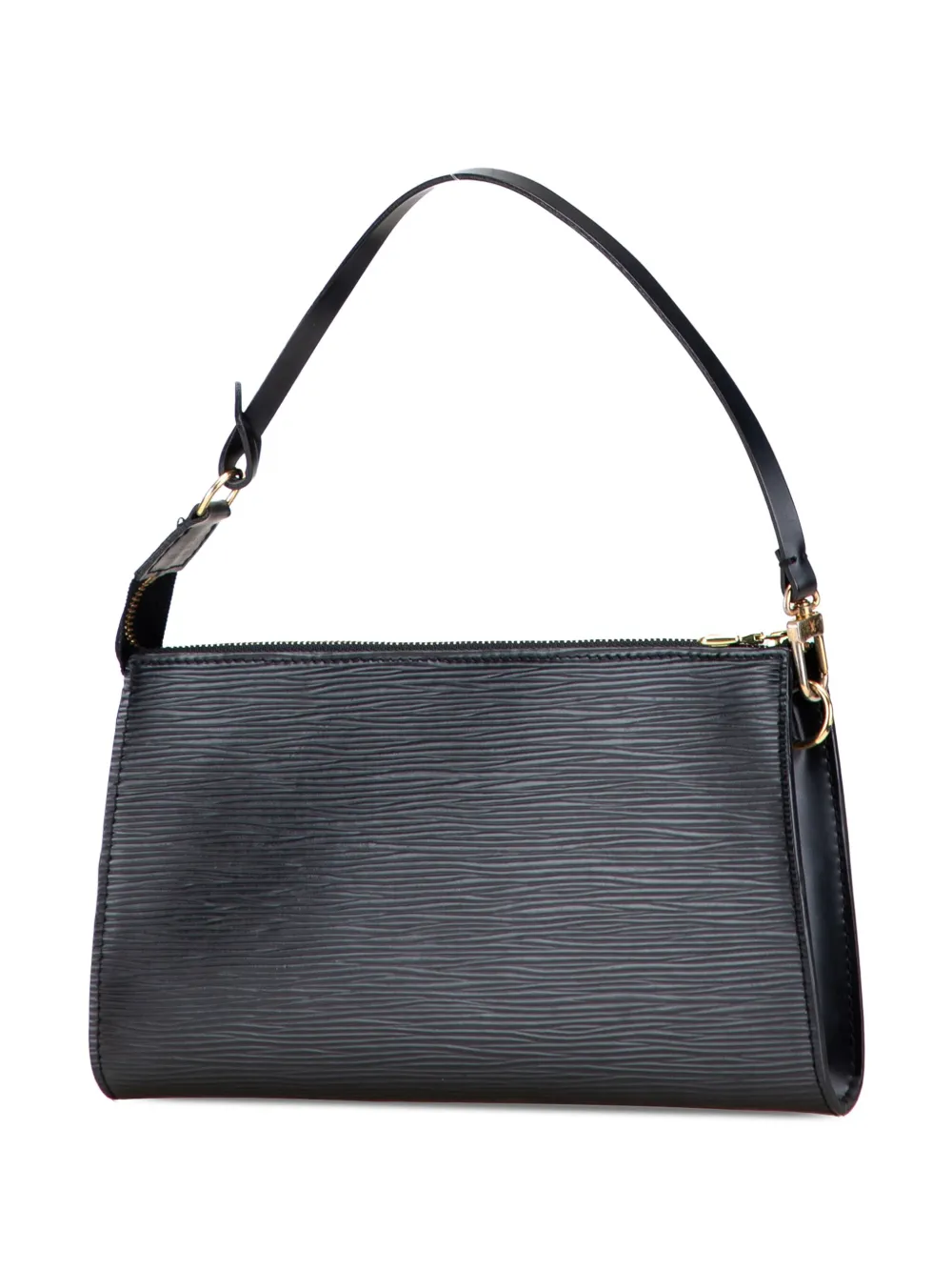 Pre-owned Louis Vuitton 2004 Epi Pochette Accessoires Shoulder Bag In Black