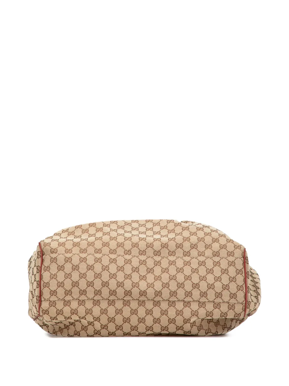 Pre-owned Gucci 2000-2015 Large Gg Canvas Sukey Tote Bag In Brown