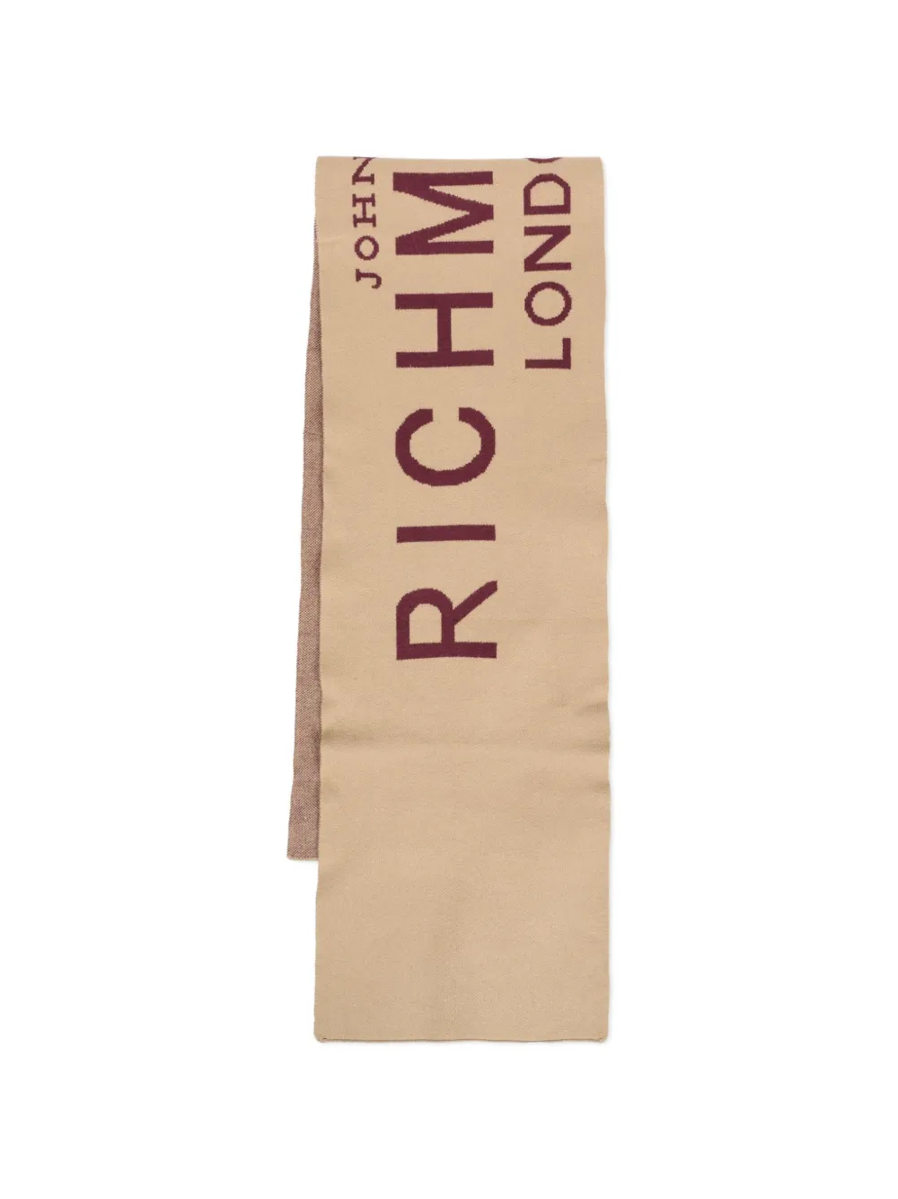 John Richmond Junior Gebreid mutsset met logo Beige