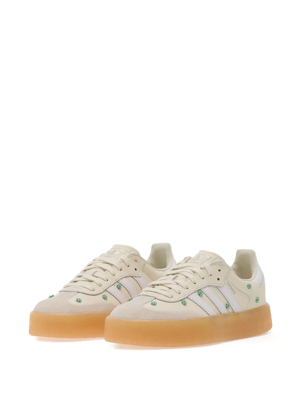 adidas Sambae floral-embellished snekaers Neutrals