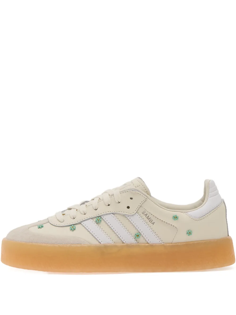 Adidas Sambae floral-embellished snekaers Neutrals