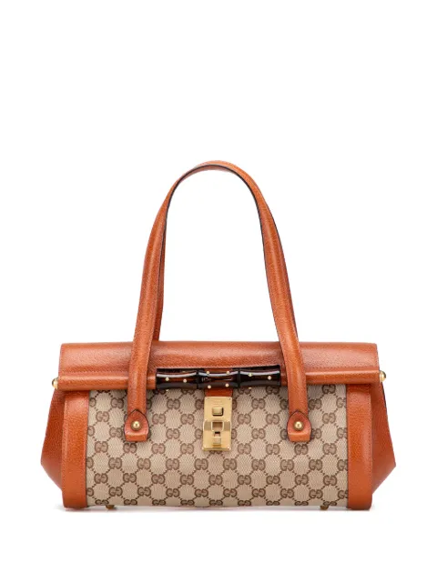 Gucci Pre-Owned 2000-2015 GG Canvas Bamboo Bullet shoulder bag