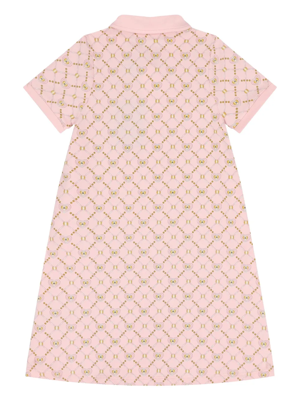 Aigner Kids logo heart polo-collar casual dress | Girls Casual Dresses | Image 2