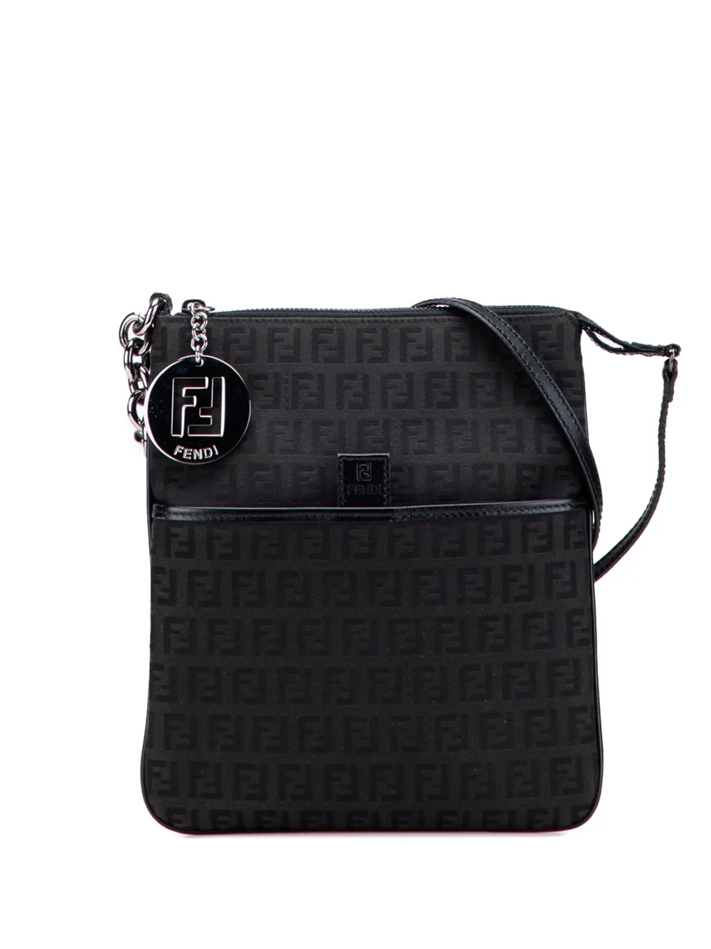 Fendi Pre-Owned 2000-2010 Zucchino Canvas crossbody bag - ブラック Fendi Pre-Owned 2000-2010 Zucchino Canvas crossbody bag - ブラック