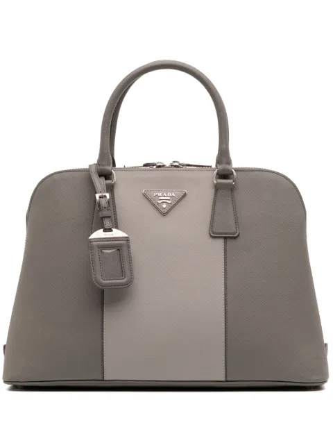 Prada Pre-Owned 2013-2025 Medium Bicolor Saffiano Lux Promenade satchel